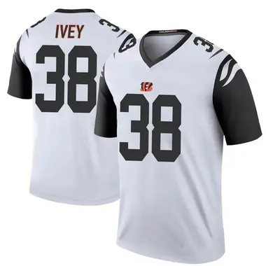 DJ Ivey Men's Nike White Cincinnati Bengals Game Custom Jersey Size: Extra Large